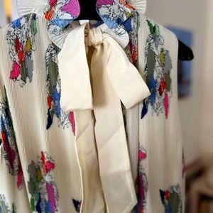 Tibi dress, ivory, floral, XS dress